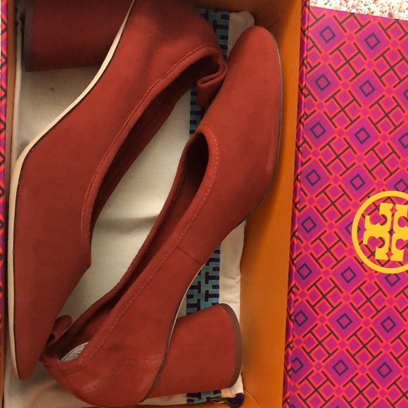 Tory Bruch Therese 65MM Pump Suede Veg size 9.5 - Picture 8 of 11